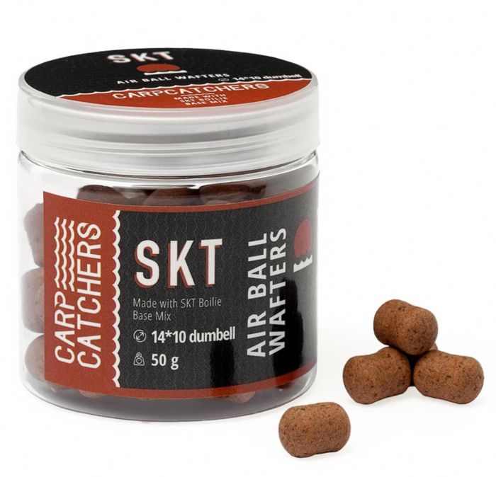 Бойли насадочні варені Carp Catchers Air Ball Wafters - Dumbell - Плаваючі - 50 г - SKT Ø14х10 мм