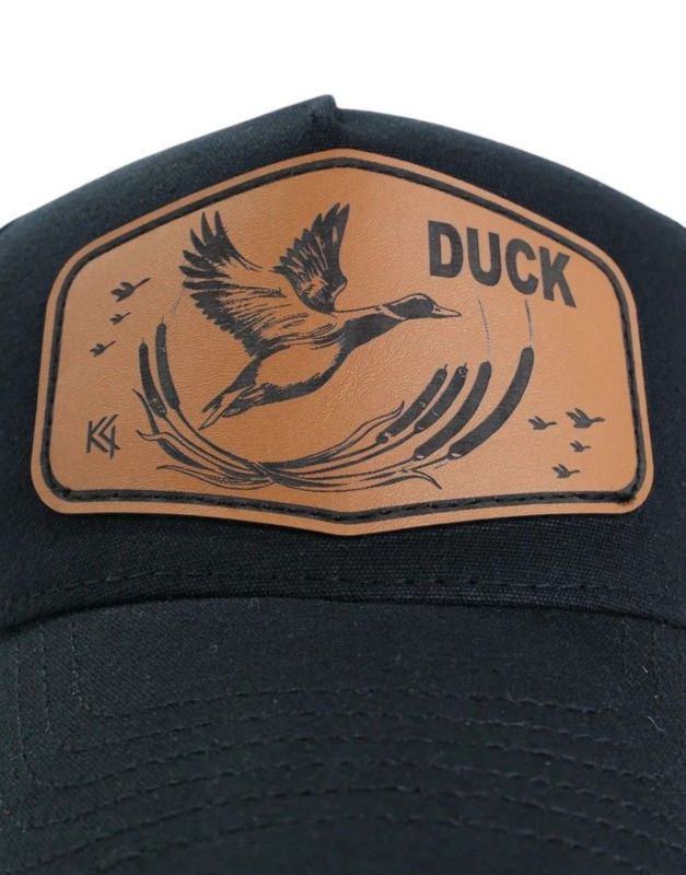 Кепка-трекерка Кентавр - Аплікація animal DUCK - 57-58 розмір - Коттон - Чорний