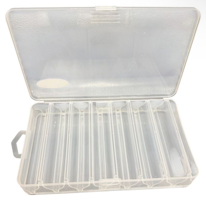 Коробка Briz 005 - Двостороння - Для воблерів та блешень - 14 осередків - Прозора