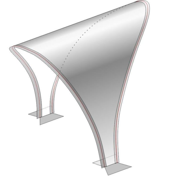 З'єднання палаток 3/3 Лотос - PU1000 - Салатовий