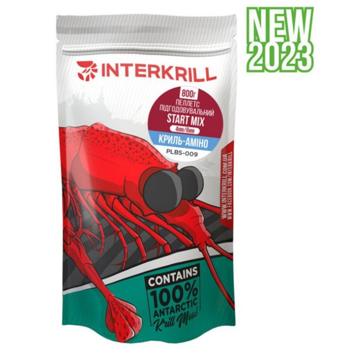 Пеллетс Interkrill Start Mix (4mm & 6mm) Кріль-Аміно - 800 г