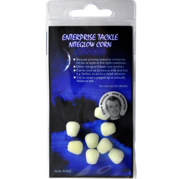 Кукурудза Enterprise Tackle - Світиться в темряві - Суха (Без діпу) - Neon Blue - 8 шт/уп