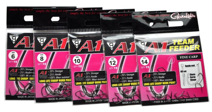 Гачок Gamakatsu A1 Team Feeder Fine Carp - 15 шт/уп