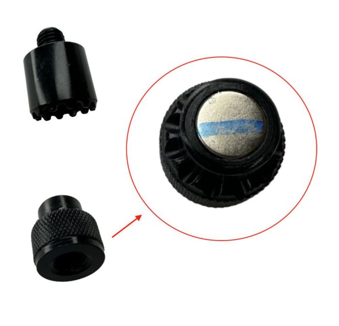 Швидкознімний магнітний адаптер HIRISI під сигналізатор - AQ210 - Метал - Чорний