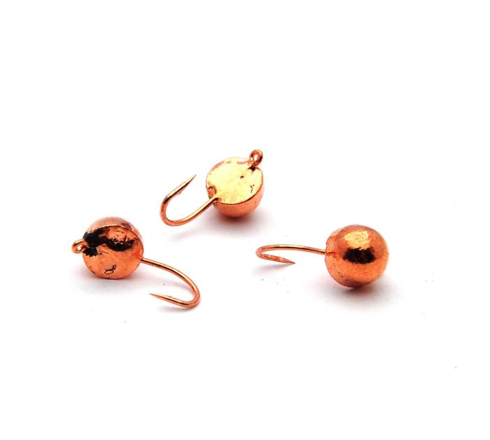 Мормишка Вольфрам Пів кулі - Мідь - 10 шт./уп