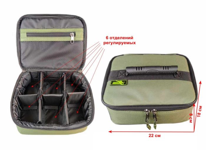 Сумка-органайзер під годівниці, вантажі - На 6 відділень - ПрофМонтаж