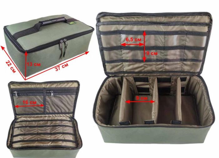 Сумка-органайзер для рибальських аксесуарів - 4 відділення - ПрофМонтаж