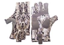 Рукавички Kosadaka Ice Silk Sunblock UV захист - Snake Skin - Сірі