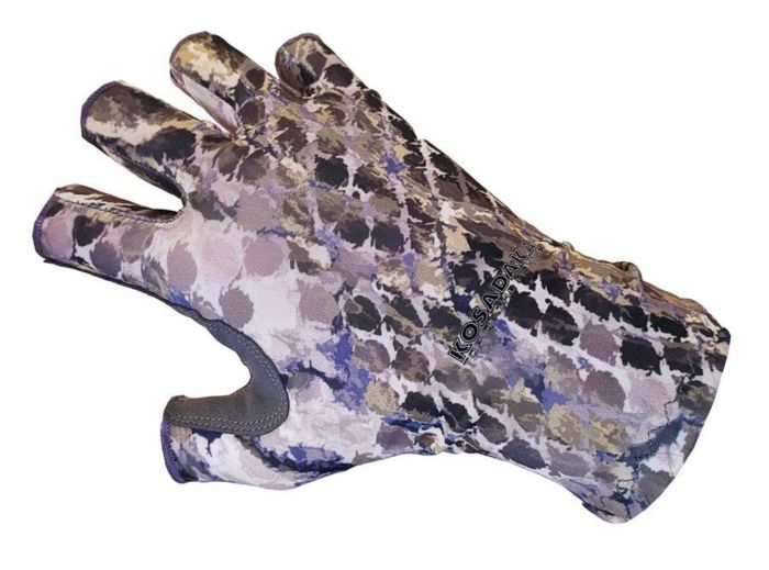 Рукавички Kosadaka Ice Silk Sunblock UV захист - Snake Skin - Сірі