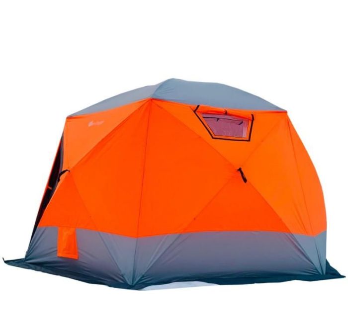 Палатка-куб зимовий чотиришаровий Mircamping 2022 - 8-місний - Мобільна лазня - З підлогою