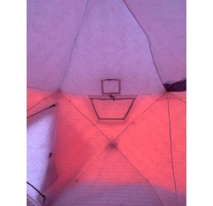 Палатка-куб зимовий чотиришаровий Mircamping 2022 - 8-місний - Мобільна лазня - З підлогою