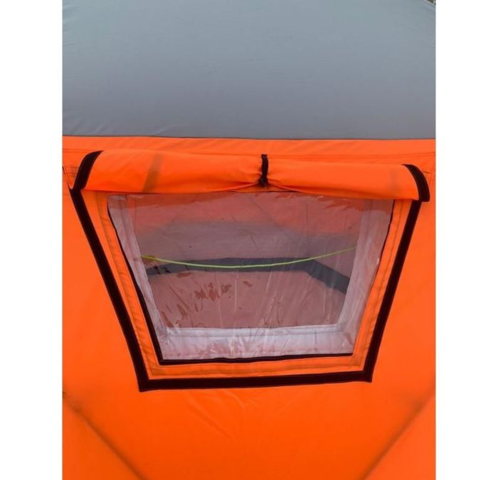 Палатка-куб зимовий чотиришаровий Mircamping 2022 - 8-місний - Мобільна лазня - З підлогою