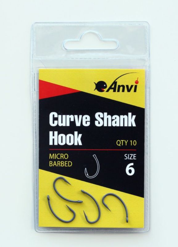 Гачок короповий Anvi Curve Shank Hook №6 - 10 шт/уп