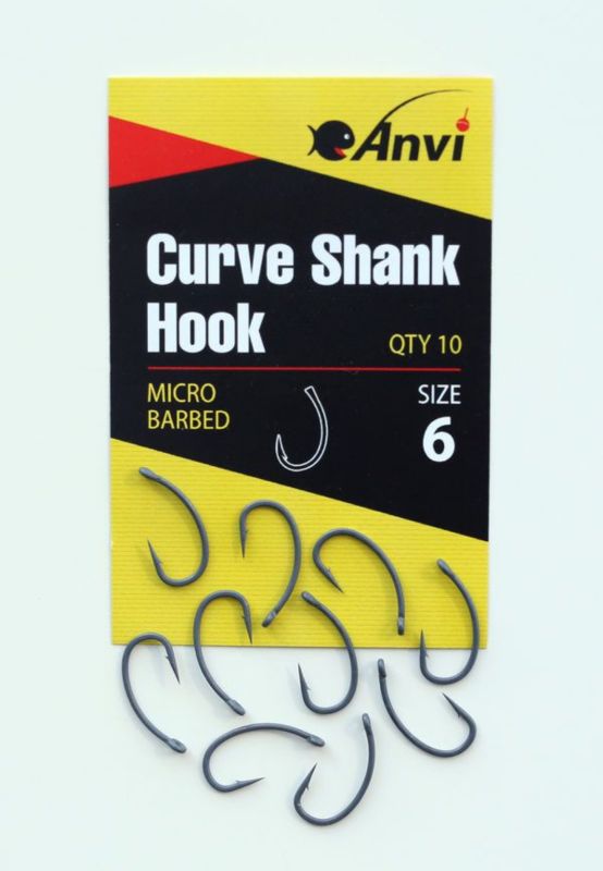 Гачок короповий Anvi Curve Shank Hook №6 - 10 шт/уп