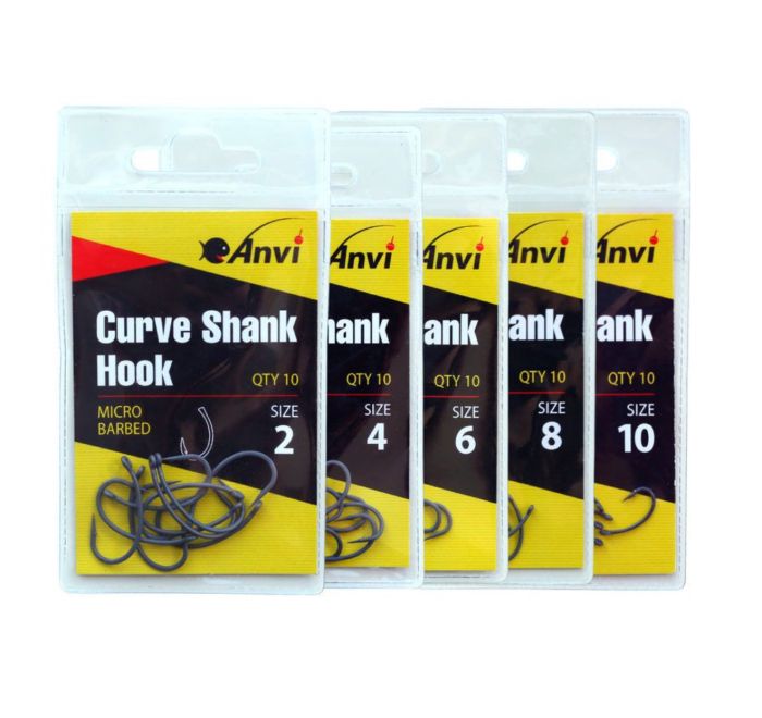 Гачок короповий Anvi Curve Shank Hook №6 - 10 шт/уп