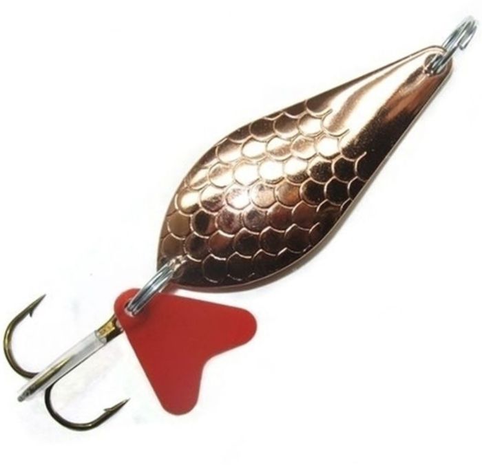 Блешня Spinnex Atom - Коливання - З лускою - Мідь