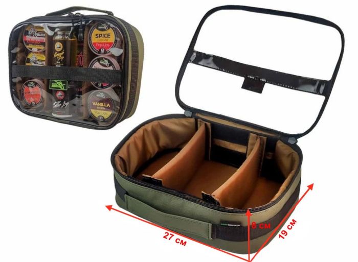 Сумка для аксесуарів з прозорим верхом - На 3 відділення - ПрофМонтаж