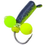 Мормишка Вольфрамова Володимирська "Гвоздик з 2-ма кульками неон жовтий/лайм" - 2,5 мм - 0,5 г - Цв. 13 - Арт.463