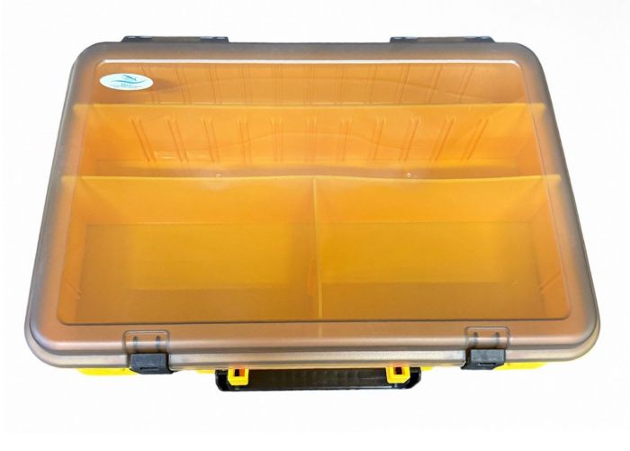 Коробка Briz 057 - Для рибальських снастей - 18 осередків - Жовта