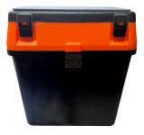 Ящик для зимової риболовлі - 18 л - 35x39x18 см. - Чорно-оранжевий - Україна