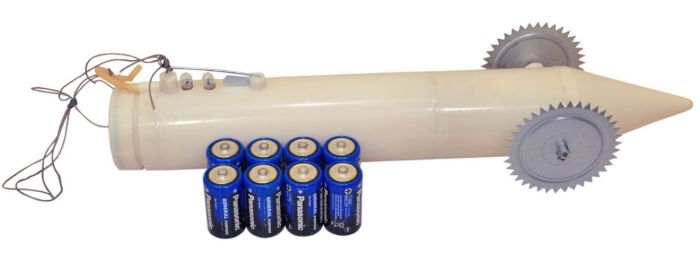 Торпеда для протягування мереж під льодом - пластикова