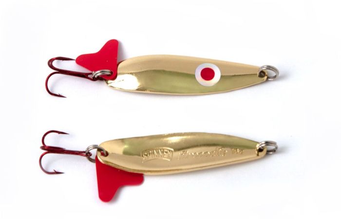 Блешня Spinnex Krocodile - 16 г, що коливаються - Очі червоні - Золото