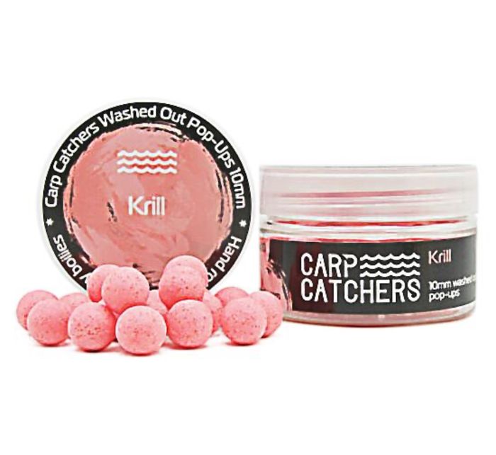 Бойли Carp Catchers Washed Out Pop Ups - Ø10 мм - 40-41 шт/уп - Krill - Вимитий рожевий