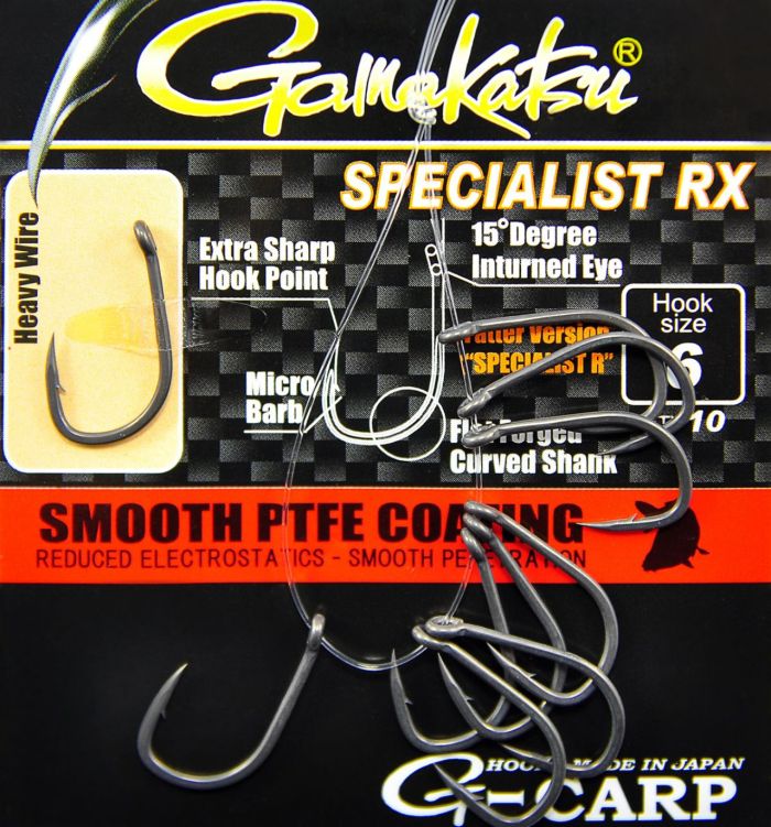 Гачок Gamakatsu G-Carp Specialist RX - Тефлонове покриття - 10 шт/уп