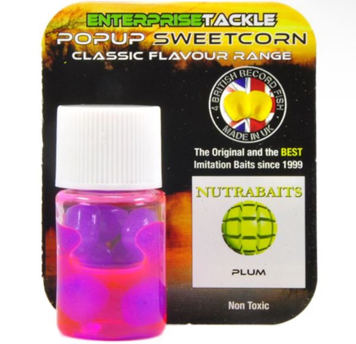 Кукурудза силіконова EnterPrise у дипі - Штучна - Plum Corn-Nutrabaits - Purple - 8 шт/уп