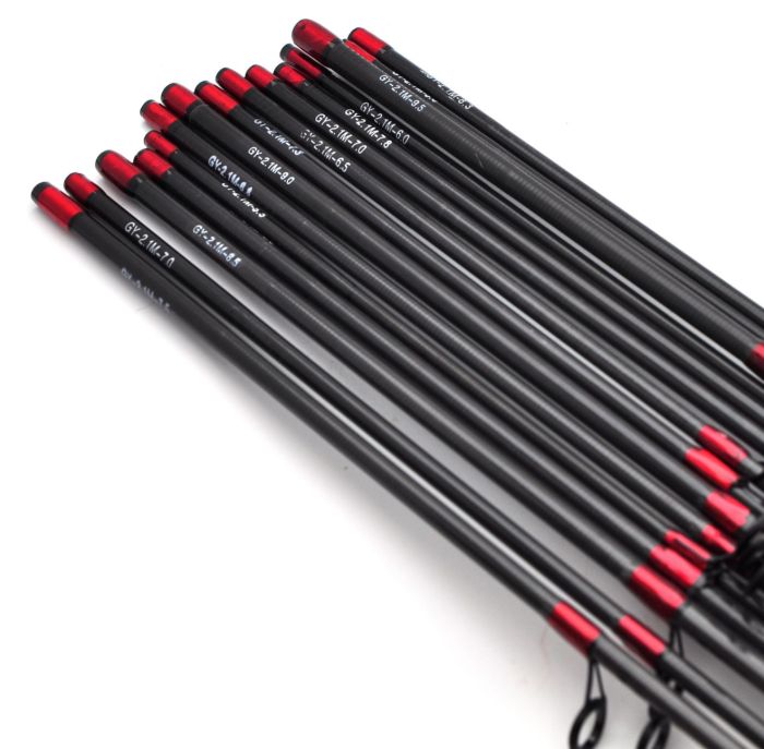 Вершинка для спінінга - Карбон - 8 кілець - 2.4 м - Посадковий ∅6 мм, Тест 1-10 г