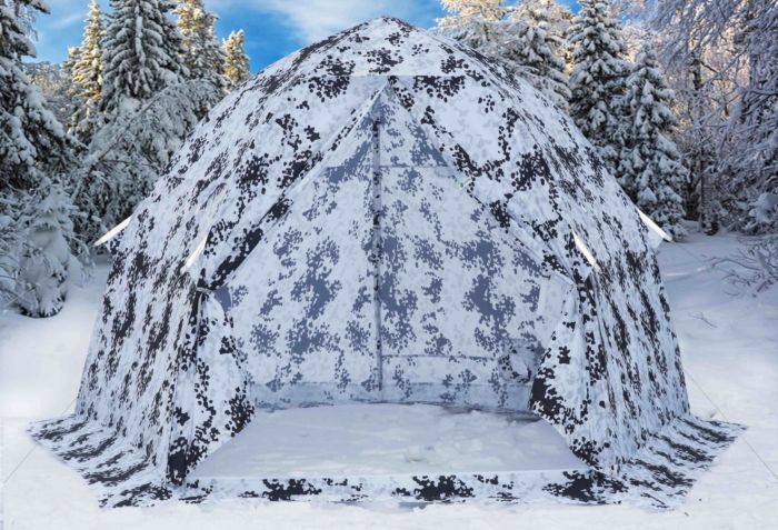 Палатка зимова Лотос 3 - Білий камуфляж