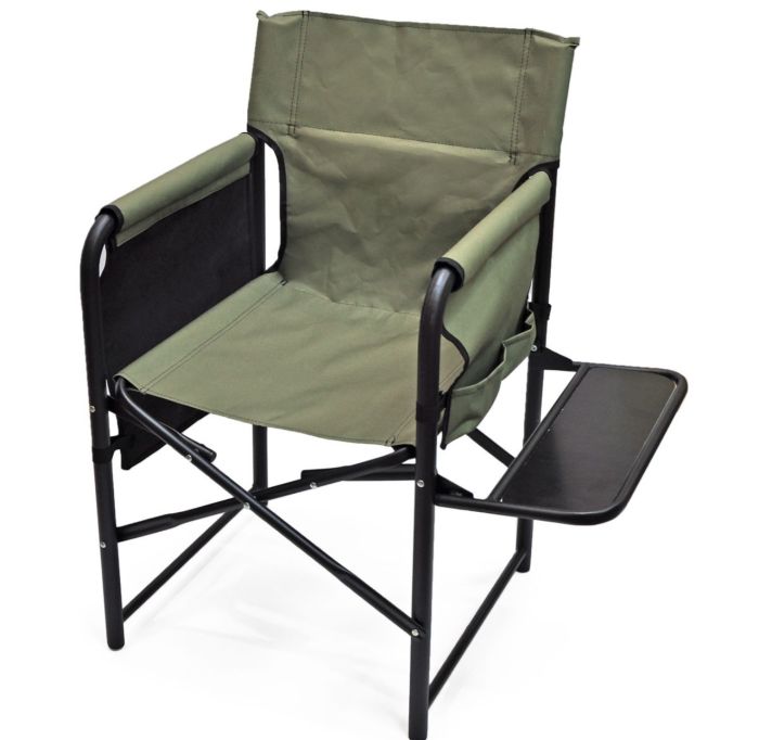 Крісло розкладне Ралф "Режисер" з полицею дерево - Хакі