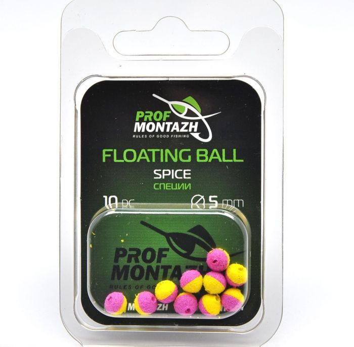 Насадка ароматизована Проф Монтаж Floating Ball - Плаваюча - 5 мм - Спеції "Spice" - 10 шт/уп