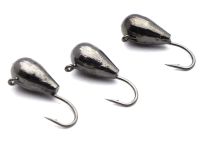 Мормишка Вольфрам Крапля - Нікель - 10 шт./уп - 1,04 г, Гачок №12