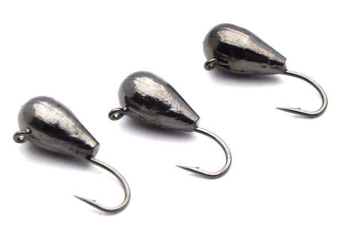 Мормишка Вольфрам Крапля - Нікель - 10 шт./уп - 1,04 г, Гачок №12