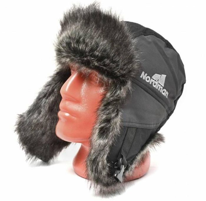 Шапка Nordman з хутром та вухами - ШМ-1