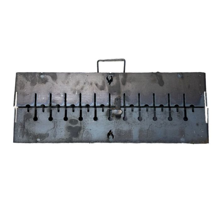 Мангал Вогник - Розкладний - Зі знімними ніжками - Сталь 3 мм - 64x28x15 см - На 12 шампурів