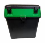 Ящик для зимової риболовлі - 18 л - 35x39x18 см - Чорно-зелений - Україна.