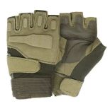 Рукавички тактичні ЗСУ - З відкритими пальцями - М'яка кістка - Хакі