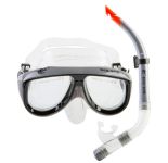 Маска та трубка Dolvor M213-1+SN52P - Комплект - Срібло