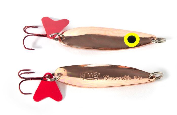 Блешня Spinnex Krocodile - 16 г, що коливаються - Очі жовті - Мідь