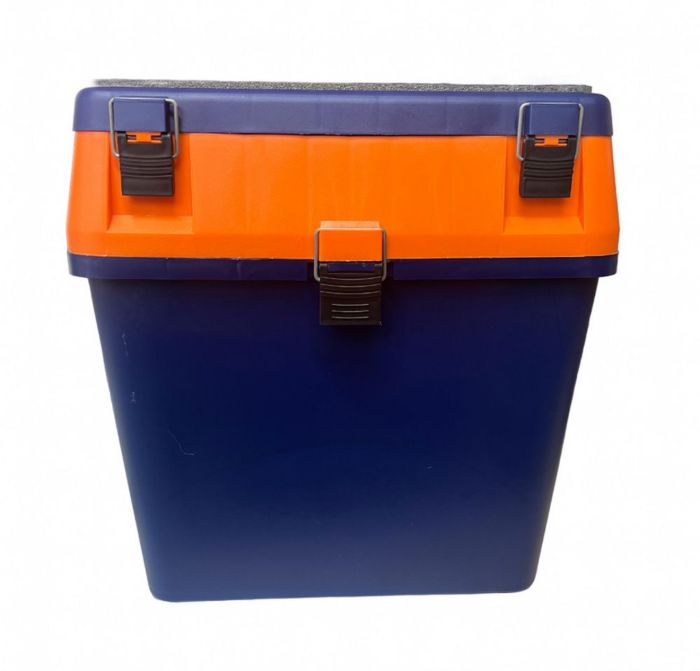 Ящик для зимової риболовлі - Синьо-помаранчевий - Україна.