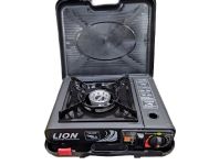 Портативна газова плита подвійної дії з адаптером в кейсі LION №66-3