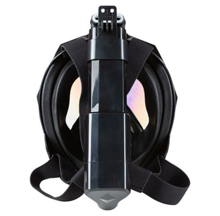 Маска для плавання - Повнолицева - Дзеркальна - M2068/LG12 - Розмір L/XL - Чорний