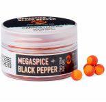 Бойли Carp Catchers Pop Ups - Ø8 мм - 75-77 шт/уп - Двоколірні - Fluoro Red&Orange - Megaspice and Black Pepper