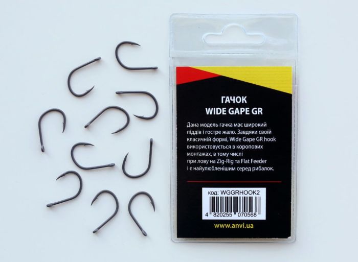 Гачок короповий Anvi Wide Gape GR №2 - 10 шт/уп