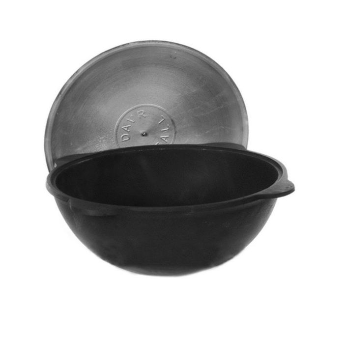 Котел чавунний Узбецький Наманганський кругле дно - З кришкою - 16 л