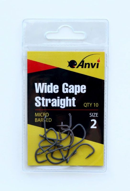 Гачок короповий Anvi Wide Gape Straight №2 - 10 шт/уп
