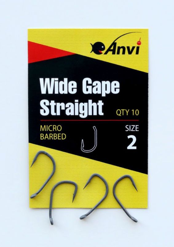 Гачок короповий Anvi Wide Gape Straight №2 - 10 шт/уп