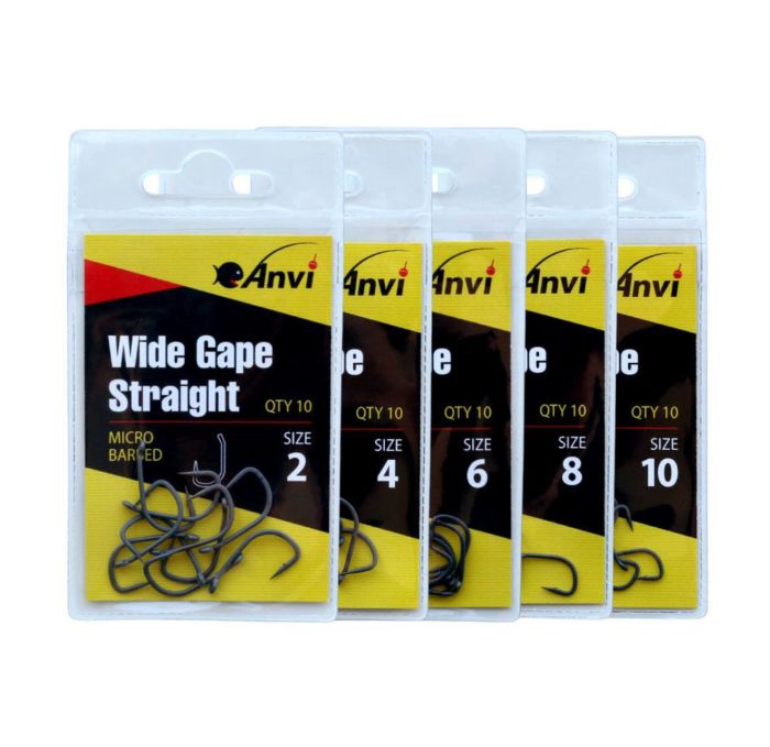 Гачок короповий Anvi Wide Gape Straight №2 - 10 шт/уп